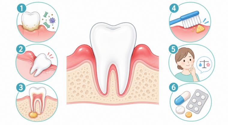 痛くないのに腫れる歯茎...見落としがちな原因6つ